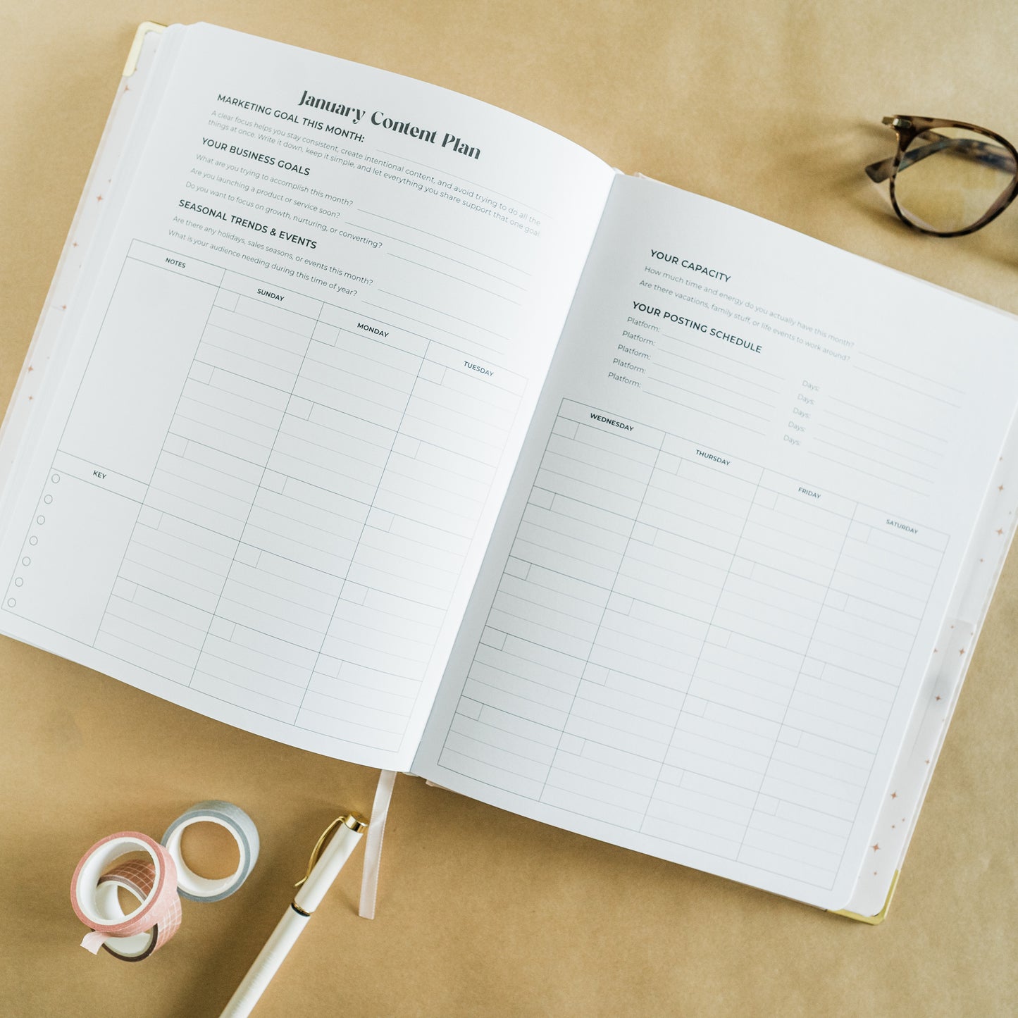 Savannah 2026, 12-Month Planner