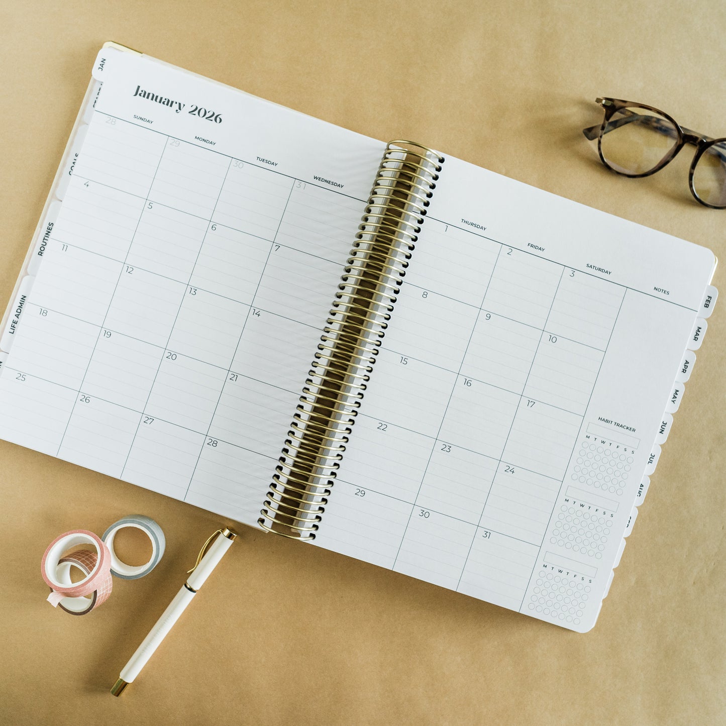 Aspen 2026, 12-Month Planner