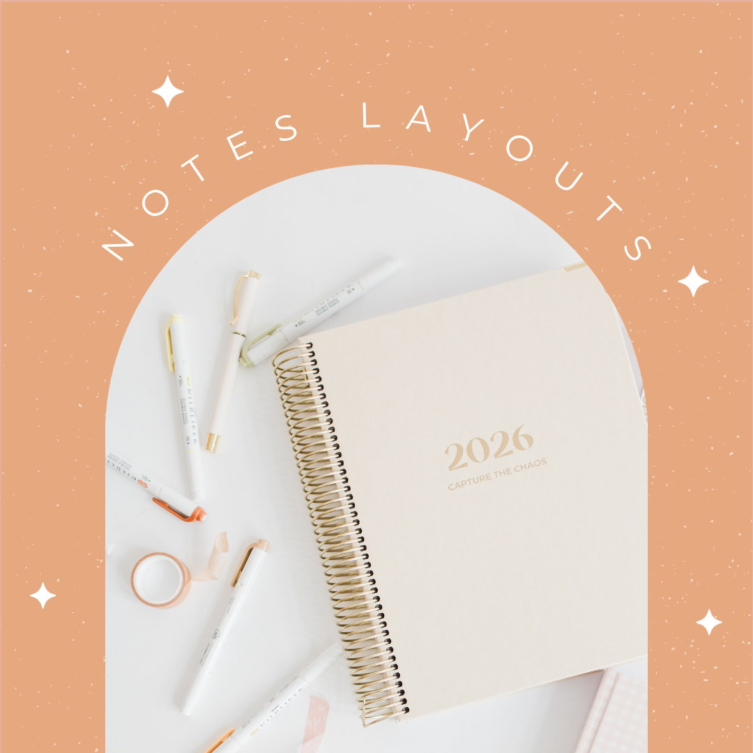 Personalize Notes Layout Notes Layouts – Capture The Chaos