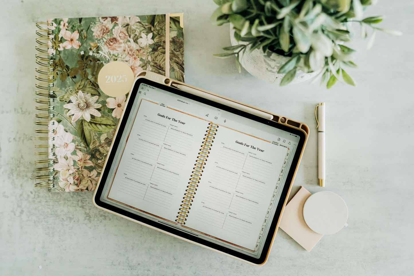 Paper + Digital Bundle 2025, 12-Month Planner