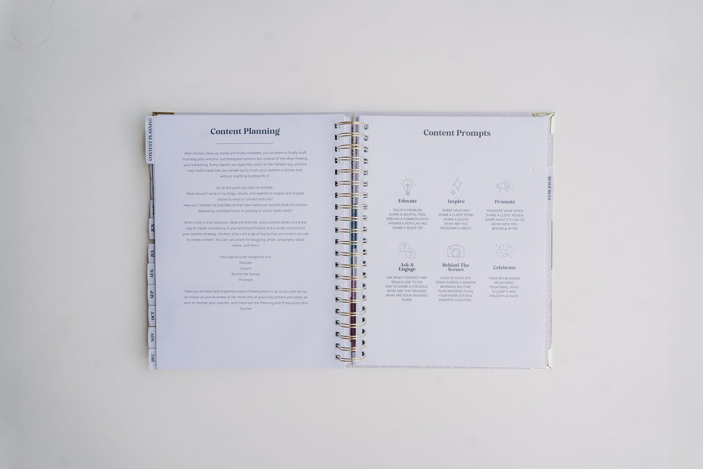 2024 Premium Sage Linen Planner