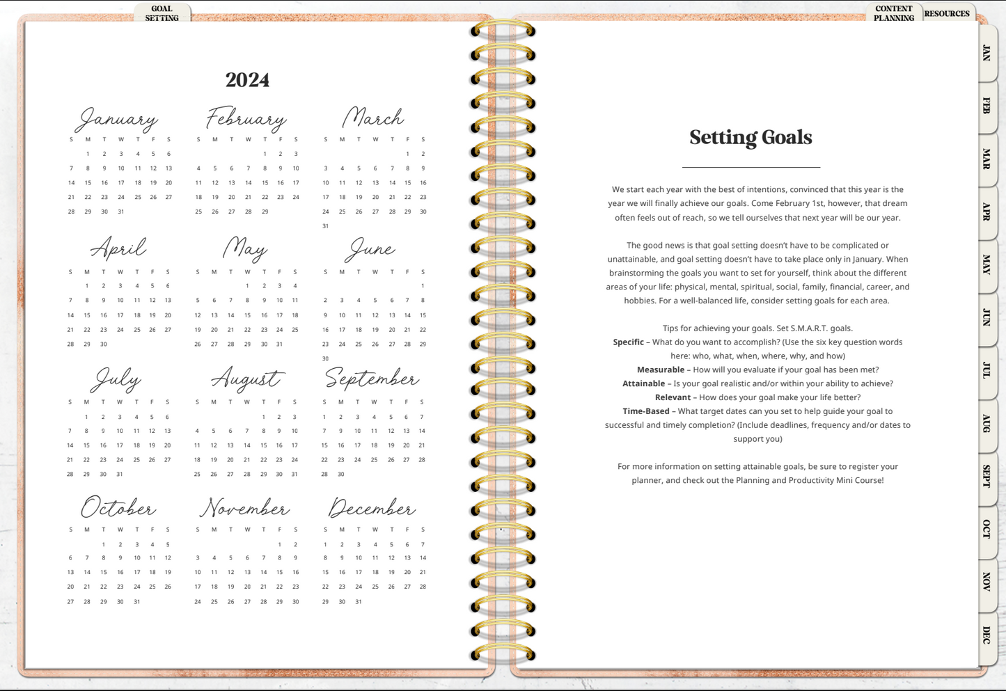 2024 Premium Digital Planner